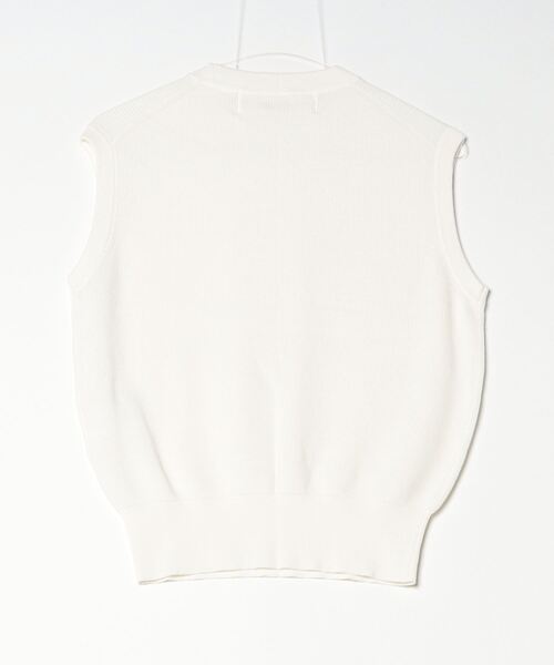 THE SHINZONE(ザ シンゾーン)の「THE SHINZONE/シンゾーン H/T C KNIT VEST(ベスト・レディース・ホワイト/レッド・FREE)」の3枚目の写真