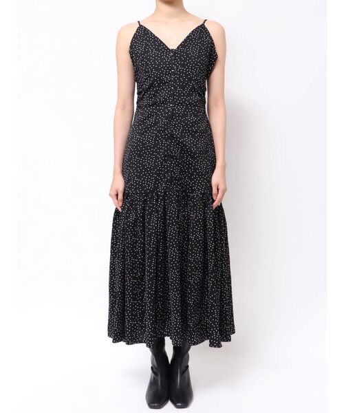 MERCURYDUO(マーキュリーデュオ)の「ドットプリントナローワンピース(ワンピース・レディース・ブラック/オフホワイト・SMALL/MEDIUM)」の11枚目の写真