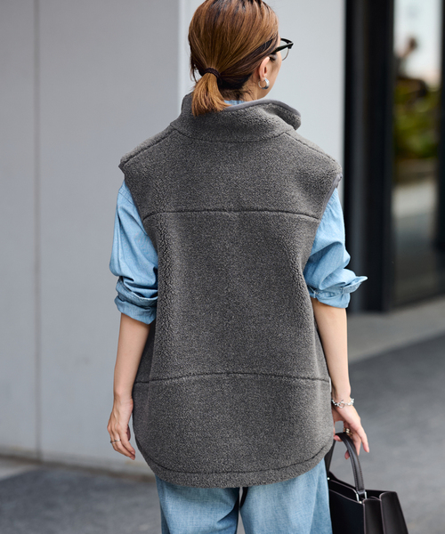 FRAMeWORK（フレームワーク）の「ウールボアベスト（ブルゾン）」 - WEAR