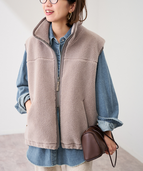 セール】ウールボアベスト（ブルゾン）｜FRAMeWORK（フレームワーク