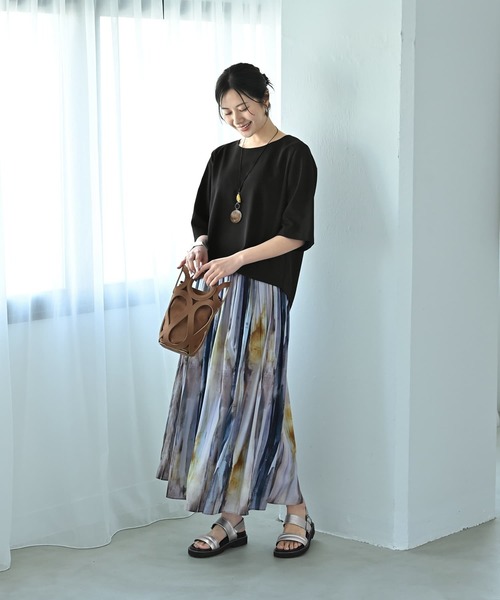 STYLE DELI（スタイルデリ）の「【Kana Oyama×BLK001】セットアップトップス／DELI size（シャツ/ブラウス・レディース・ネイビー/ブラック/ブルーグリーン・FREE）」の11枚目の写真