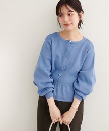 ペプラム」に該当するトップス（ブルー・ネイビー/青色系