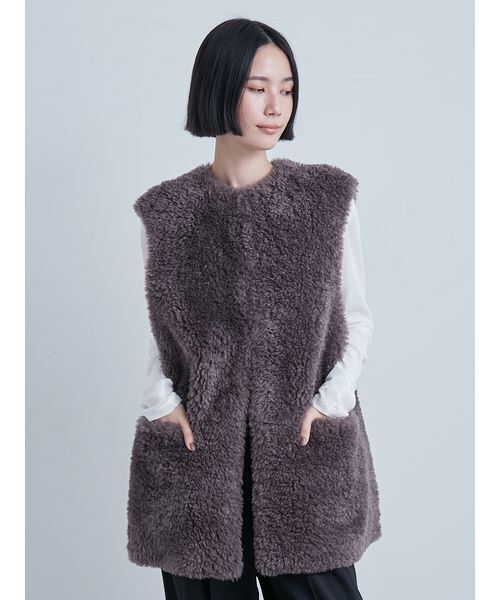 専用❗️❗️ミースロエ✨ファーベスト✨✨完売品 MIESROHE（ミースロエ）の「ノーカラーエコファーベスト（その他