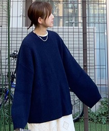 notch. | 【 notch. by KR 】カーブスリーブオーバーサイズニット(ニット/セーター)