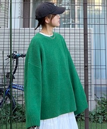 notch. | 【 notch. by KR 】カーブスリーブオーバーサイズニット(ニット/セーター)