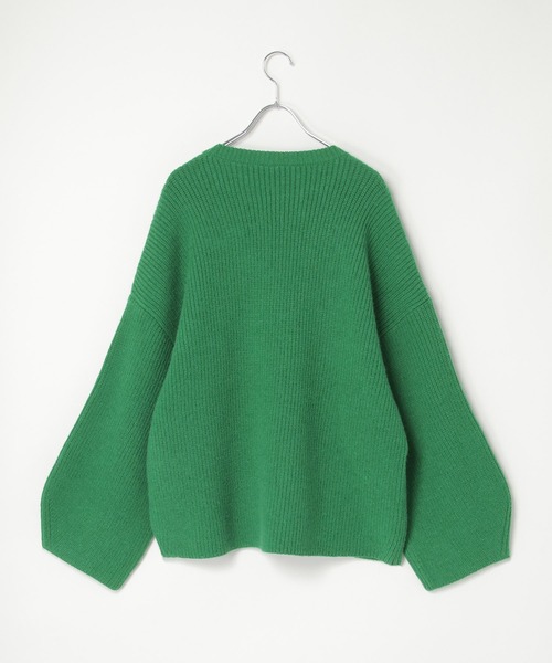 notch.（ノッチ）の「【 notch. by KR 】カーブスリーブオーバーサイズニット（ニット/セーター・レディース・ブラウン/ブラック/ネイビー/グリーン・M）」の15枚目の写真