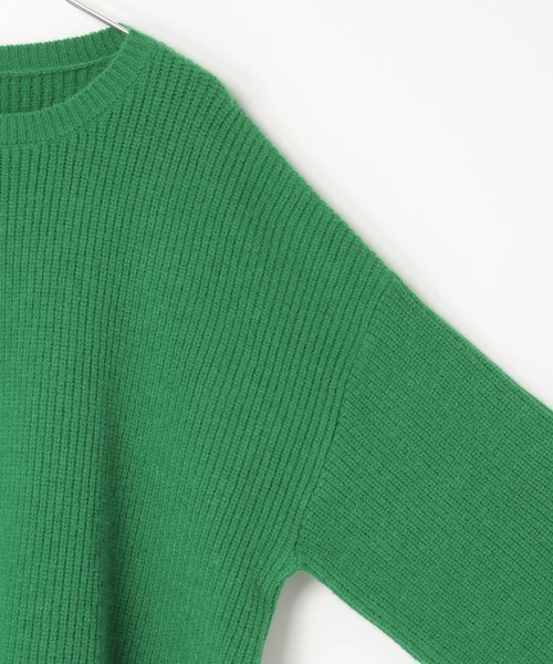 notch.（ノッチ）の「【 notch. by KR 】カーブスリーブオーバーサイズニット（ニット/セーター・レディース・ブラウン/ブラック/ネイビー/グリーン・M）」の17枚目の写真