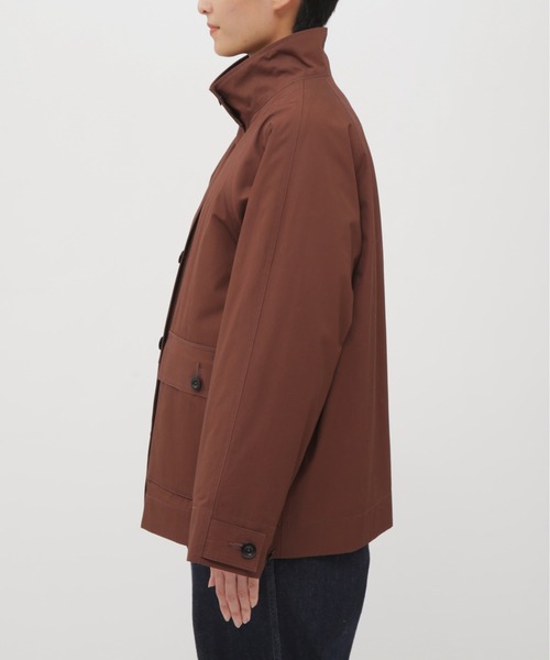 MHL.(エムエイチエル)の「WASHED COTTON PLAINWEAVE(ブルゾン・レディース・ブラック/ボルドー・1/2)」の7枚目の写真