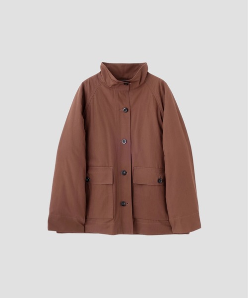 MHL.(エムエイチエル)の「WASHED COTTON PLAINWEAVE(ブルゾン・レディース・ブラック/ボルドー・1/2)」の8枚目の写真