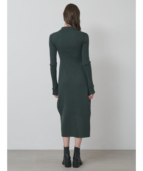 styling/（スタイリング）の「ヘンリーネックニットワンピース（ワンピース・レディース・ベージュ/ブラック/ダークグリーン・0/1）」の20枚目の写真