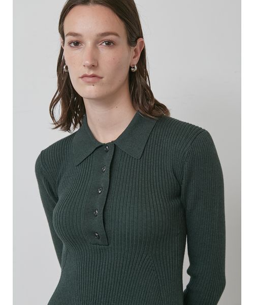 styling/（スタイリング）の「ヘンリーネックニットワンピース（ワンピース・レディース・ベージュ/ブラック/ダークグリーン・0/1）」の22枚目の写真