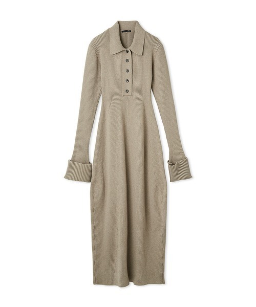 styling/（スタイリング）の「ヘンリーネックニットワンピース（ワンピース・レディース・ベージュ/ブラック/ダークグリーン・0/1）」の12枚目の写真