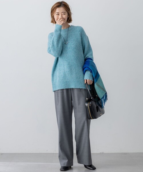 ブラッシュドエアーウール ファンシーニット（ニット/セーター）｜23区