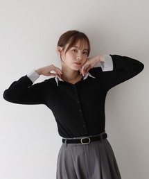 シャツドッキングカーディガン