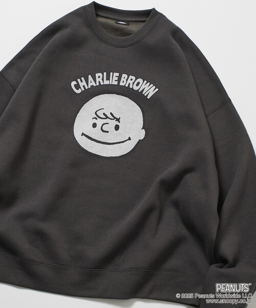 セール】限定展開 PEANUTS/ピーナッツ 別注 プリント クルーネック