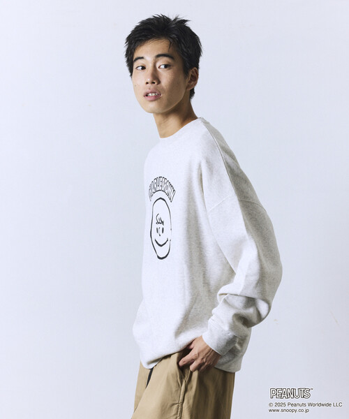 セール】限定展開 PEANUTS/ピーナッツ 別注 プリント クルーネック