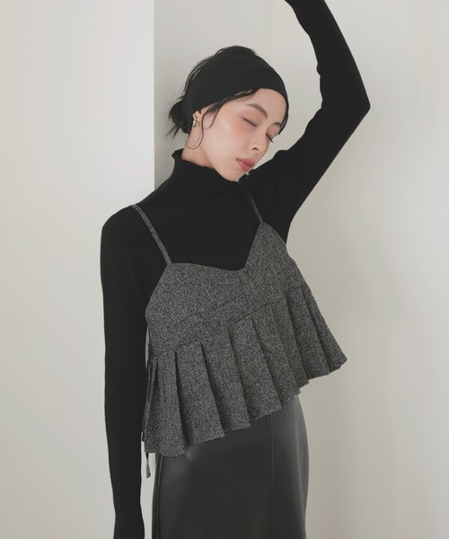 ツイードプリーツビスチェ（キャミソール）｜LIAN（リアン）の