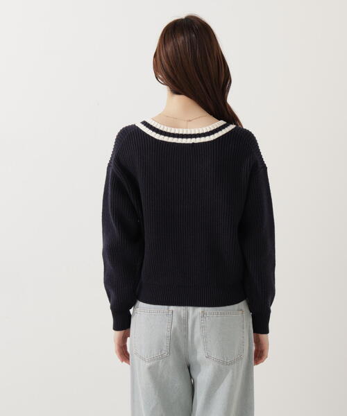 PROPORTION BODY DRESSING(プロポーションボディドレッシング)の「チルデンニット / 1215270027(ニット/セーター・レディース・ネイビー/グレー系その他・FREE)」の22枚目の写真