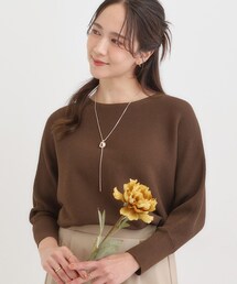 ⭐︎【新品】SHAREEF 七分袖 リネン100％ ニット ブラウン ⭐︎様専用【新品】SHAREEF 七分袖 リネン100％ ニット ブラウン