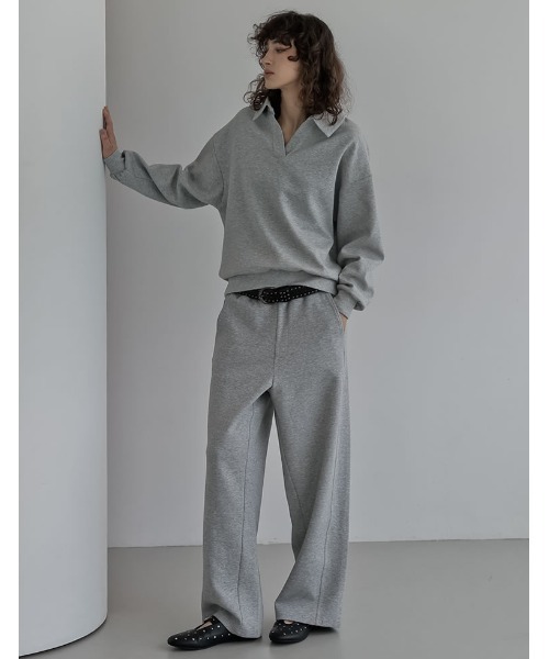 Re:EDIT（リエディ）の「[2025AW COLLECTION][イージーケア]ライトダンボールスキッパーポロプルオーバー（パーカー・レディース・ブラック/アイボリー/グレー・MEDIUM/LARGE）」の14枚目の写真