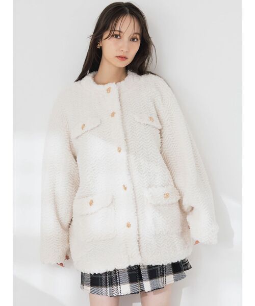 dazzlin ボアフレンチブルゾン ボアフレンチブルゾン（ブルゾン）｜dazzlin（ダズリン）の