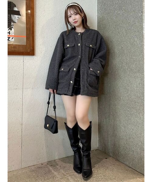 ボアフレンチブルゾン（ブルゾン）｜dazzlin（ダズリン）の