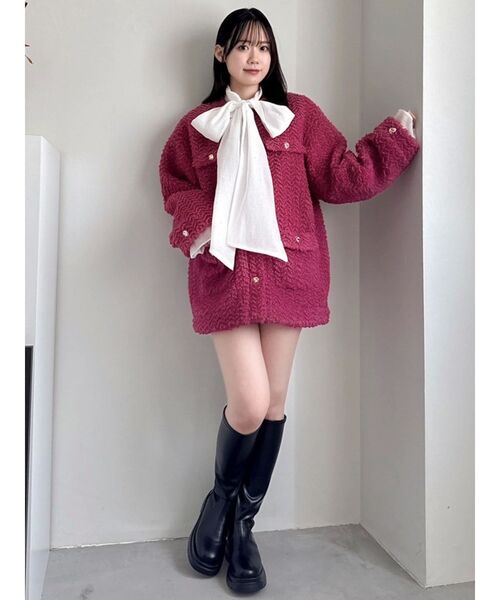 ボアフレンチブルゾン（ブルゾン）｜dazzlin（ダズリン）の