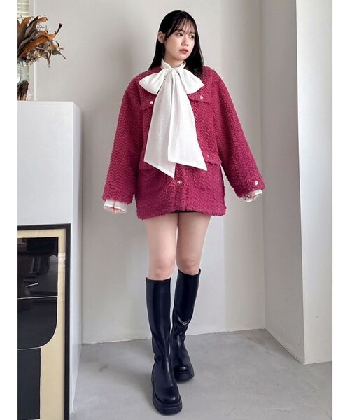 ボアフレンチブルゾン（ブルゾン）｜dazzlin（ダズリン）の