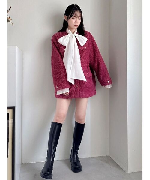 ボアフレンチブルゾン（ブルゾン）｜dazzlin（ダズリン）の