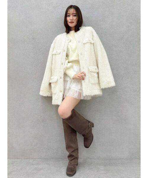 dazzlin ボアフレンチブルゾン ボアフレンチブルゾン[品番：MKSW0059822]｜dazzlin（ダズリン