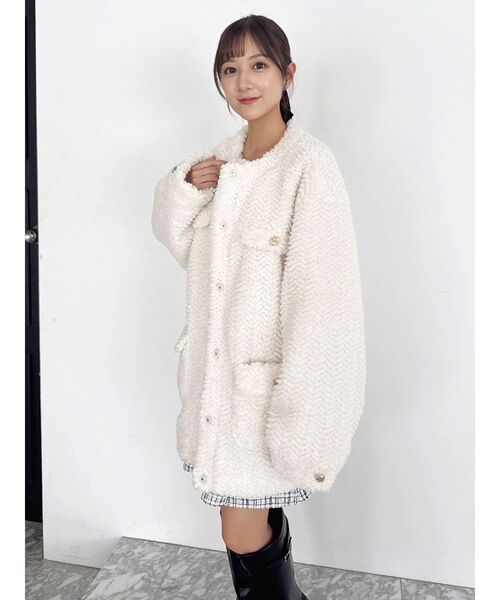 dazzlin ボアフレンチブルゾン ボアフレンチブルゾン（ブルゾン）｜dazzlin（ダズリン）の