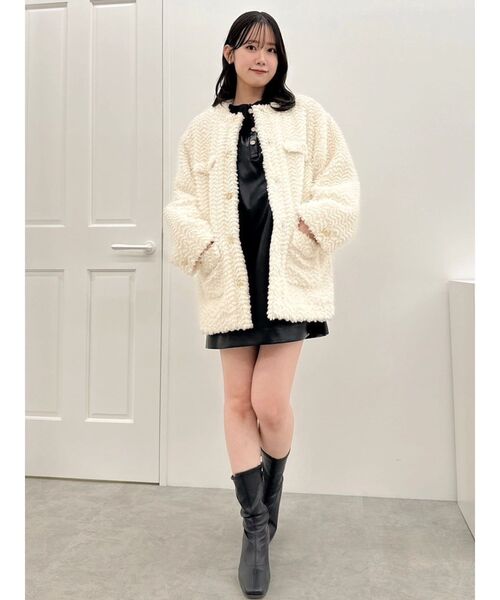 ボアフレンチブルゾン（ブルゾン）｜dazzlin（ダズリン）の