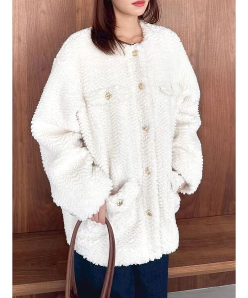 dazzlin ボアフレンチブルゾン セール】ボアフレンチブルゾン（ブルゾン）｜dazzlin（ダズリン