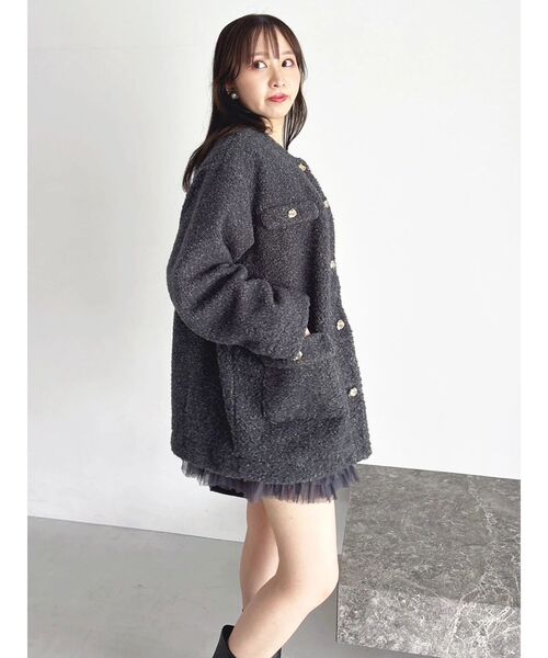 ボアフレンチブルゾン（ブルゾン）｜dazzlin（ダズリン）の