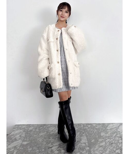 ボアフレンチブルゾン（ブルゾン）｜dazzlin（ダズリン）の