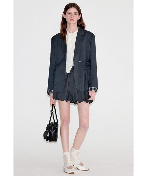 Fano Studios（ファノ ストゥディオズ）の「リボンデザイン テーラードジャケット FQ25W103【Fano Studios】【202AW】（テーラードジャケット・レディース・チャコール・M/S）」の10枚目の写真