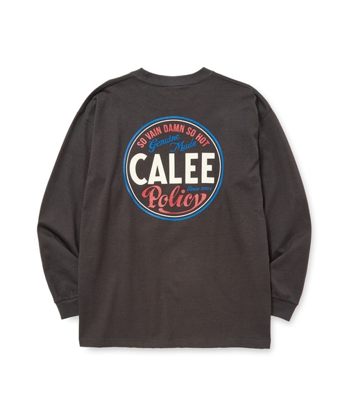 CALEE（キャリー）の「VINTAGE TYPE CIRCLE LOGO L/S TEE（Tシャツ/カットソー・メンズ・ホワイト/チャコールグレー・MEDIUM/LARGE/X-LARGE）」の5枚目の写真