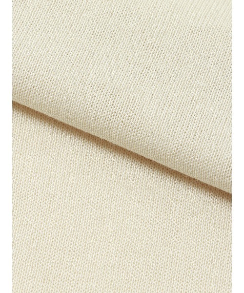 SUIT SQUARE(スーツスクエア)の「CHANTOWA クルーネックシアーニット 長袖 ウォッシャブル ベアトップ付き(Tシャツ/カットソー・レディース・ホワイト系/ブラック系・38(9号))」の10枚目の写真