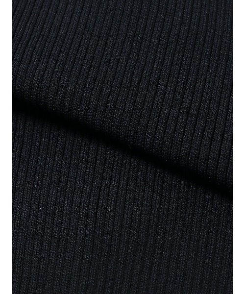 SUIT SQUARE(スーツスクエア)の「CHANTOWA クルーネックシアーニット 長袖 ウォッシャブル ベアトップ付き(Tシャツ/カットソー・レディース・ホワイト系/ブラック系・38(9号))」の22枚目の写真