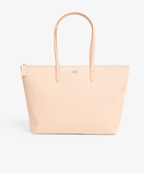 LACOSTE（ラコステ）の「L.12.12 プチピケ ラージ トートバッグ（トートバッグ・レディース・ベージュ/ダークネイビー/バーガンディー/ピンク/レッド/ブラック/パープル/ダークグリーン/アイボリー/ライトブルー/オレンジ/ホワイト/ナチュラル・FREE）」の6枚目の写真