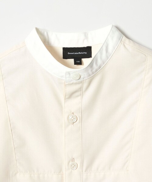 green label relaxing(グリーンレーベルリラクシング)の「バンドカラーシャツ / キッズ 110cm-130cm(シャツ/ブラウス・キッズ・ナチュラル/オフホワイト・110cm/130cm/120cm)」の11枚目の写真