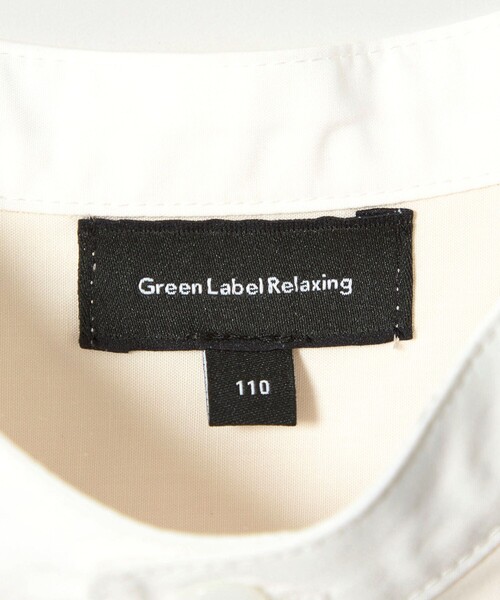 ￼GREEN LABEL RELAXING. サイズ110 バンドカラーシャツ / キッズ 110cm-130cm（シャツ/ブラウス）｜green