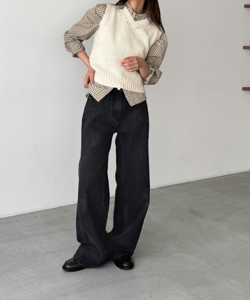 OUVIR SKEWデニムパンツ（デニムパンツ）｜CANAL JEAN（キャナルジーン