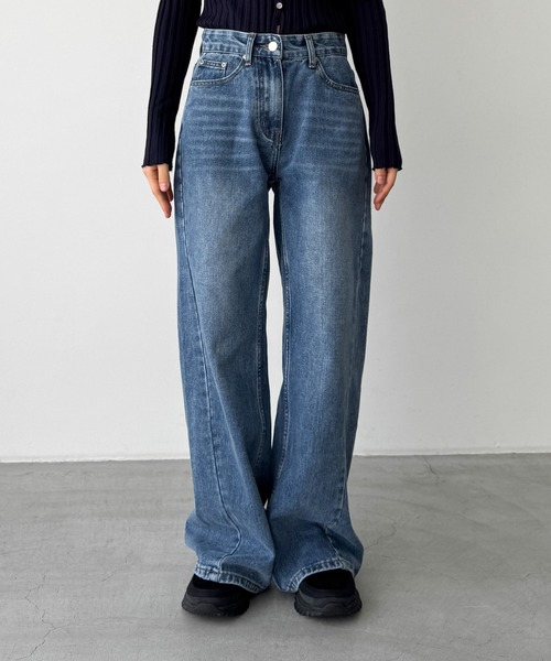 最終値下げOUVIR　SKEWデニムパンツ　canaljean OUVIR SKEWデニムパンツ（デニムパンツ）｜CANAL JEAN（キャナルジーン
