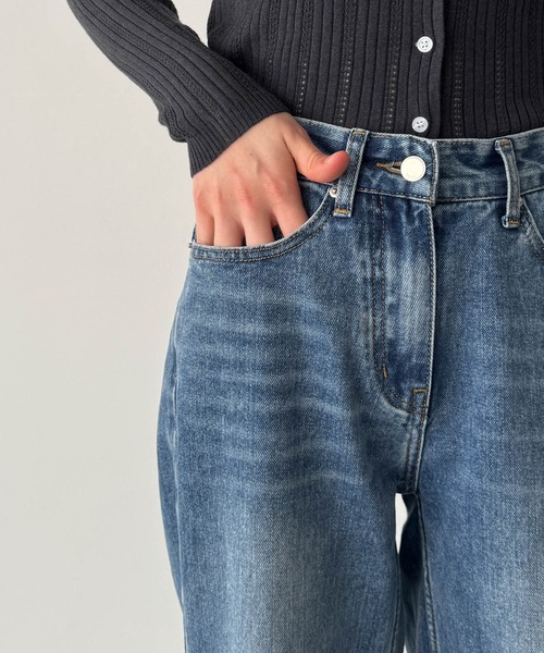 CANAL JEAN（キャナルジーン）の「OUVIR SKEWデニムパンツ（デニム