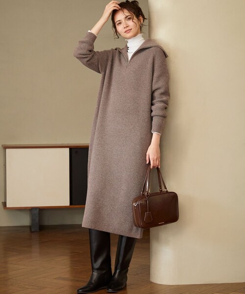 SLOW/一部店舗限定】ソフトウール ニット ワンピース（ワンピース