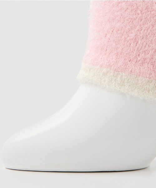 GUNZE(グンゼ)の「UCHI-COLLE/ウチコレ ナイトソックス 着圧ソックス トゥレスハイソックス ~適度な圧着でおやすみタイムを有効に~(ソックス/靴下・レディース・ピンク系その他/オフホワイト/ライトグレー・23-25)」の4枚目の写真