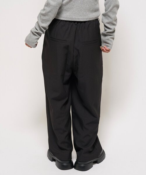 WHO'S WHO gallery（フーズフーギャラリー）の「【WEB限定】HiNTワイドスラックス（スラックス・レディース・ブラック/ブラウン・SMALL/MEDIUM）」の7枚目の写真
