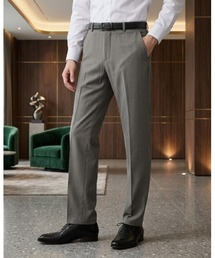 Perfect Suit FActory（パーフェクトスーツファクトリー）の「ノータックスラックス ブラック グレー グレー ネイビー【ストレッチ】【マシンウォッシャブル】（スラックス）」
