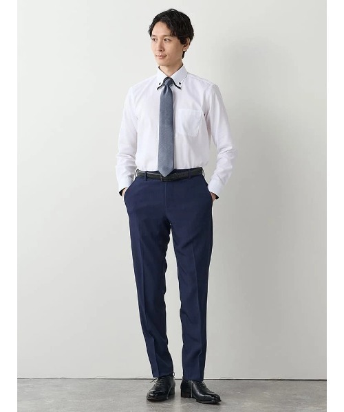 Perfect Suit FActory（パーフェクトスーツファクトリー）の「ノータックスラックス　ブラック/グレー/グレー/ネイビー【ストレッチ】【マシンウォッシャブル】（スラックス・メンズ・ブラック/チャコールグレー/ライトグレー/ネイビー・S/LL/M/L）」の12枚目の写真
